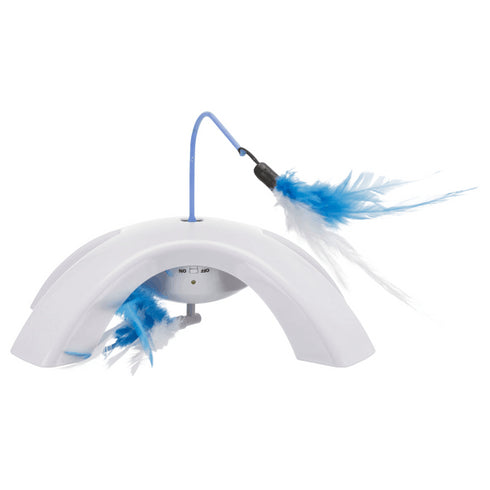 Jucarie pentru pisici Trixie Twister Pana cu motor 23x15x18cm